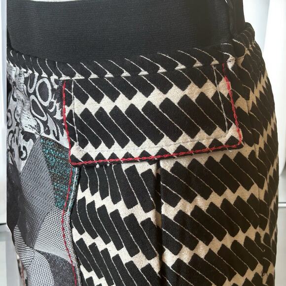 Desigual tapestry coat with matching skirt artsy multicolor graphic set M - Picture 10 of 16